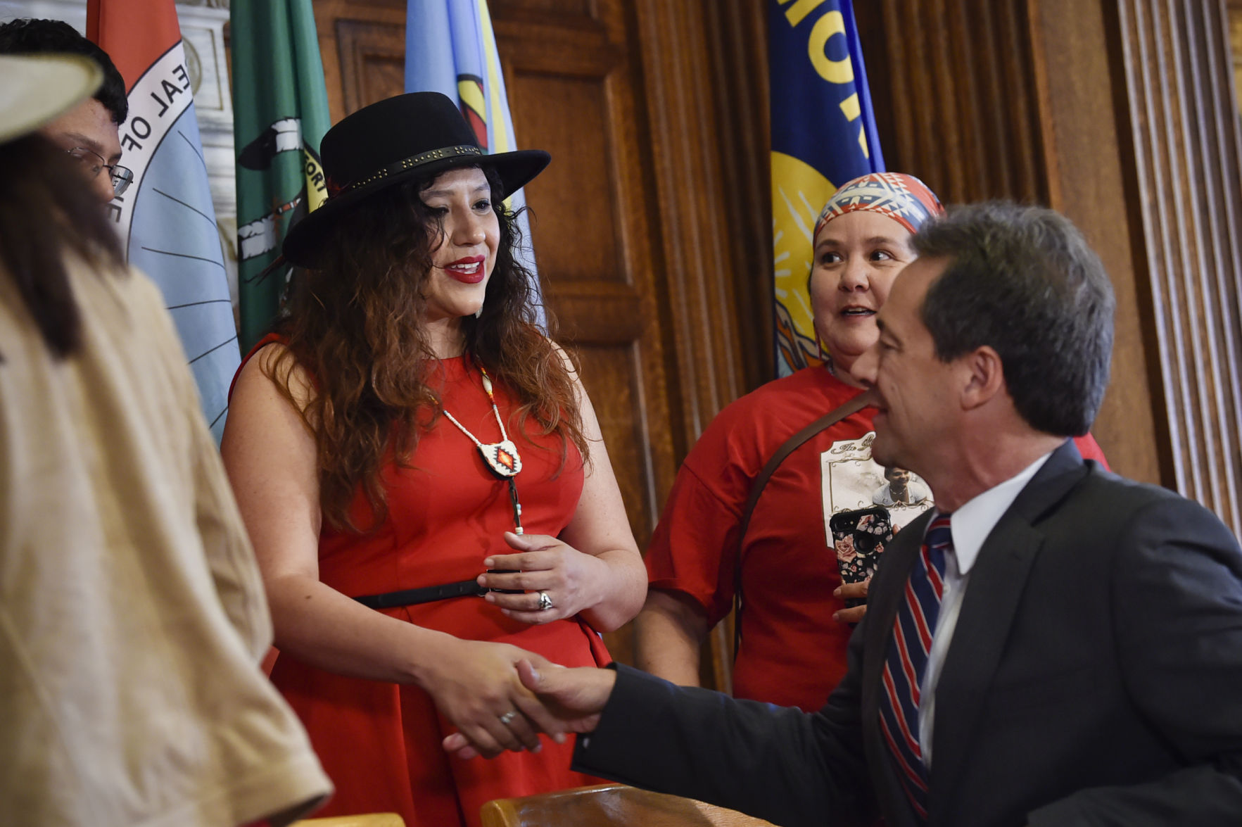 A scene from the bill signing ceremony